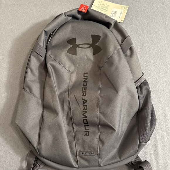 Under Armour UA STORM Hustle Lite Backpack BLK/GRY 15" Laptop Water -Repellent - Picture 1 of 4